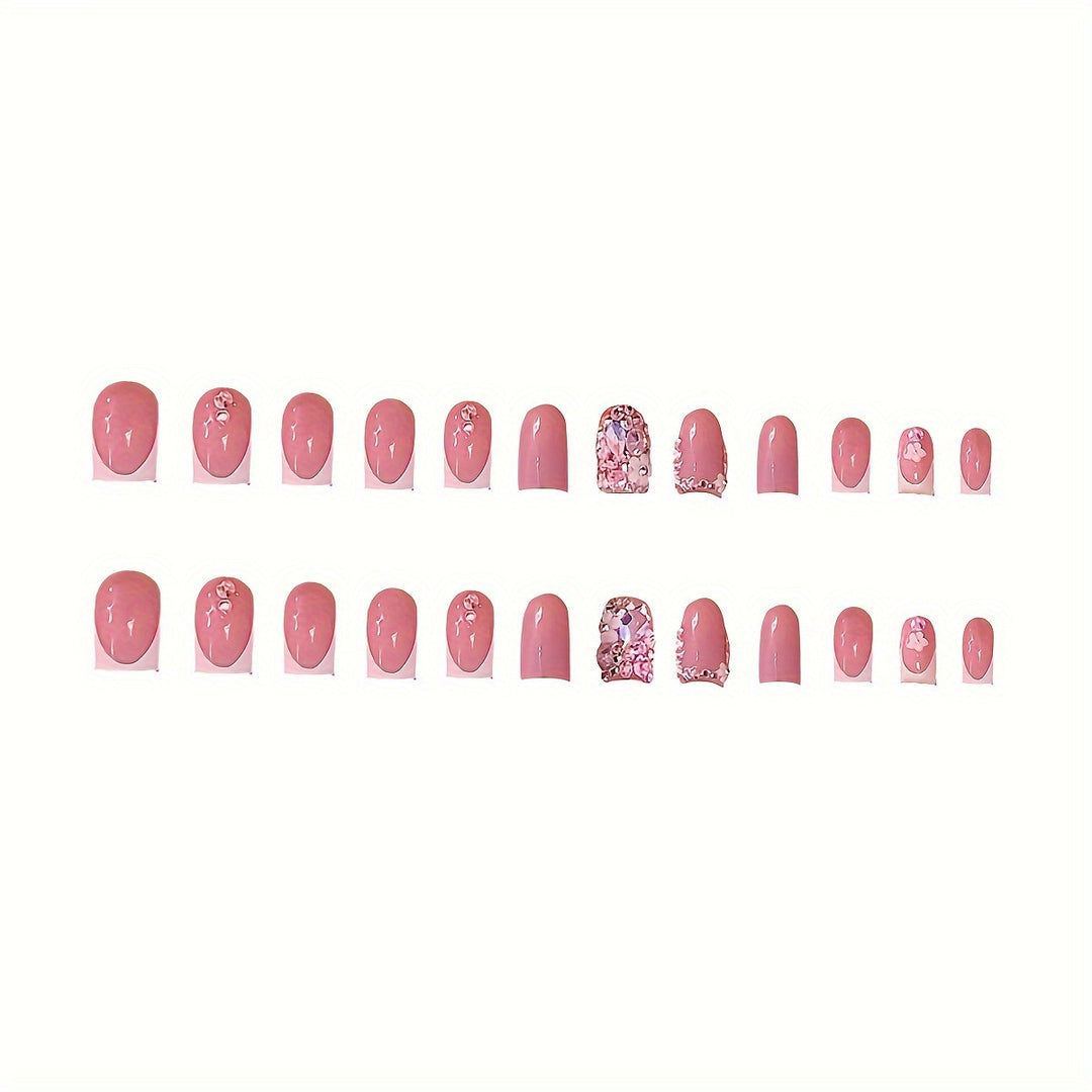 Decorative Rhinestone Nail Art Set Bowlift