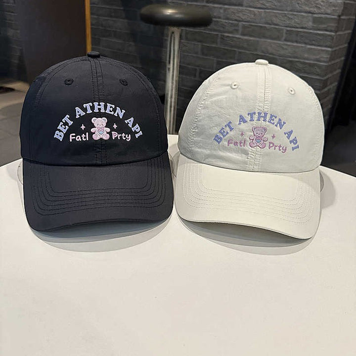 Women's Playful Embroidered Cap Bowlift