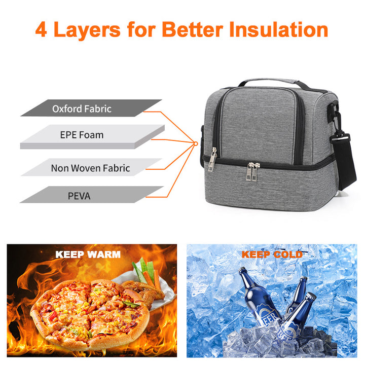 Insulated picnic bag with practical compartments Bowlift