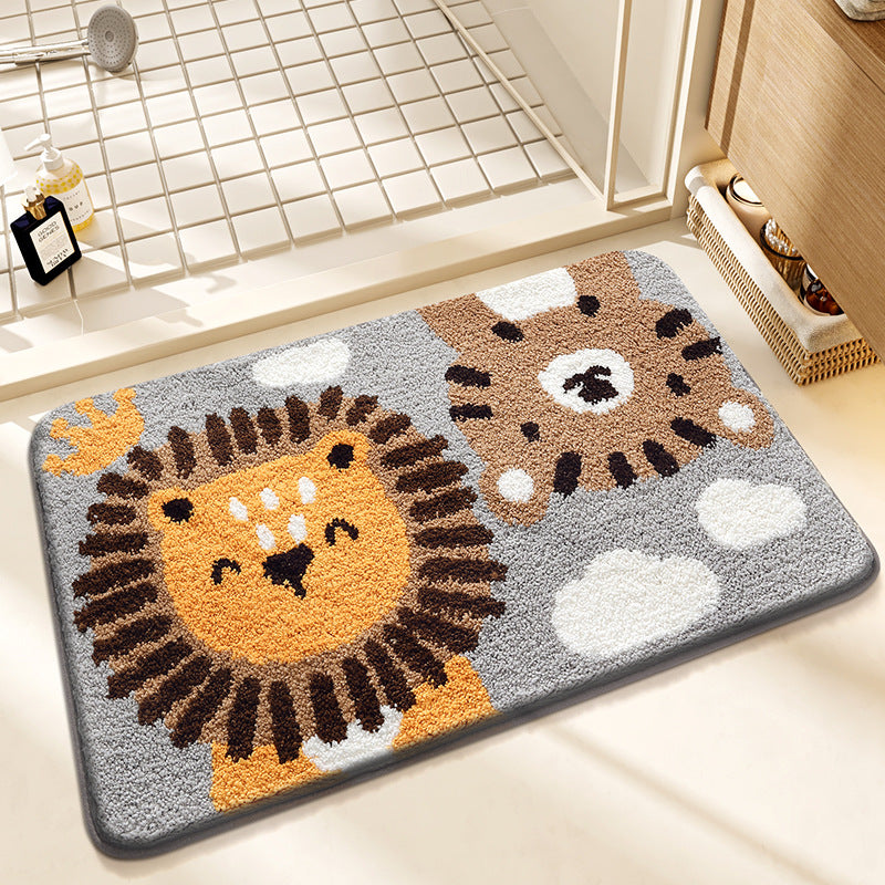 Plush Bunny-Themed Bath Mat Bowlift