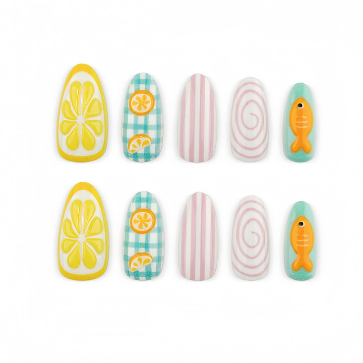 Creative Nail Art with Cheerful Designs Bowlift