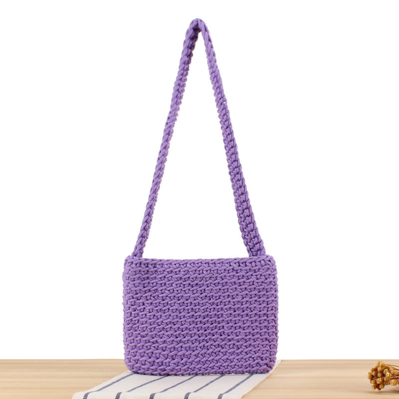 Handbag Made of High-Quality Macrame with Stylish Shoulder Strap Bowlift