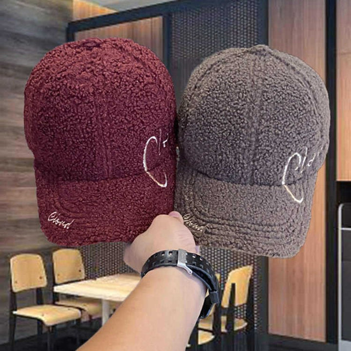 Women's Fluffy Textured Baseball Cap Bowlift