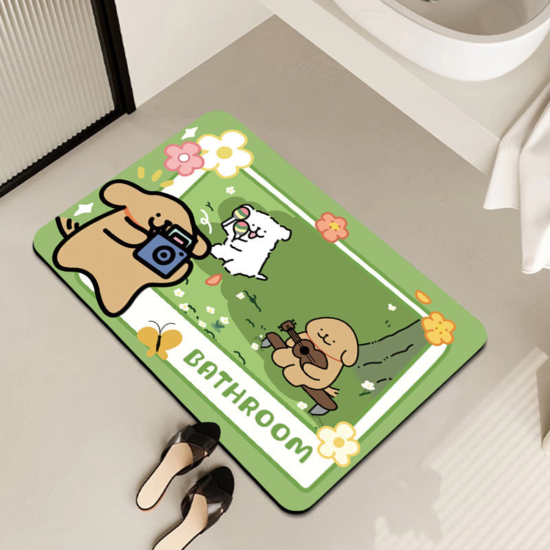 Modern Artistic Bath Mat Bowlift
