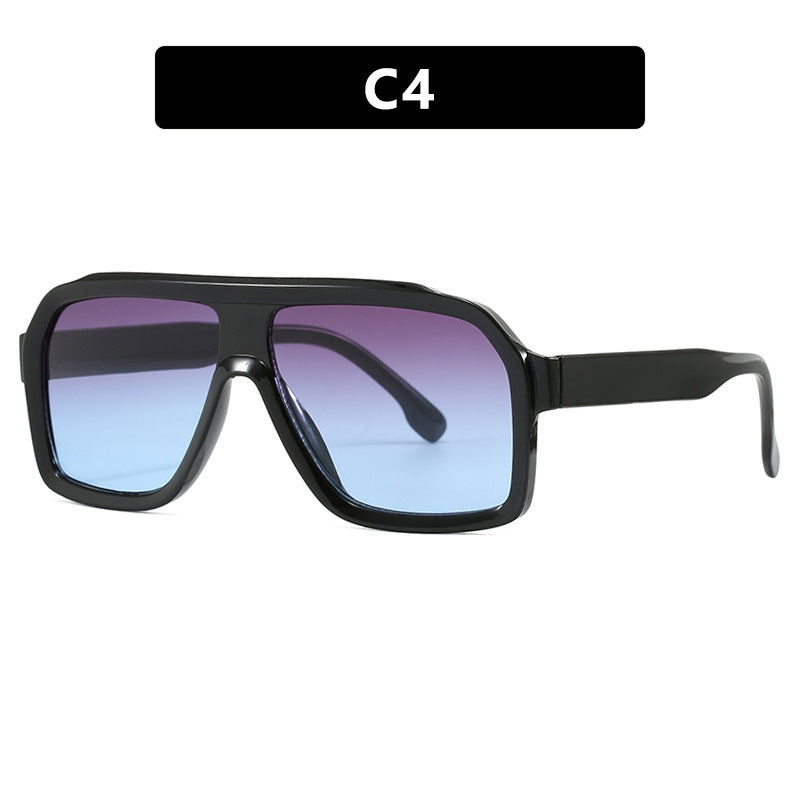 Women's large square sunglasses in a modern design with a sturdy frame Bowlift