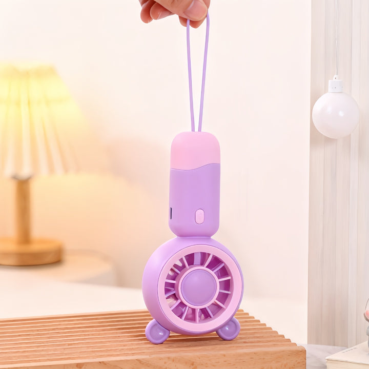 Women's portable USB handheld fan with cute cat design Bowlift