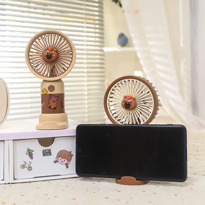 Portable hand fan with cute bear design Bowlift
