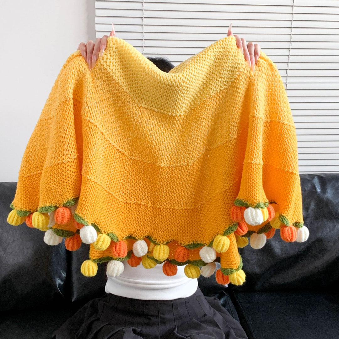 Elegant Handmade Flower Knitted Blanket Bowlift
