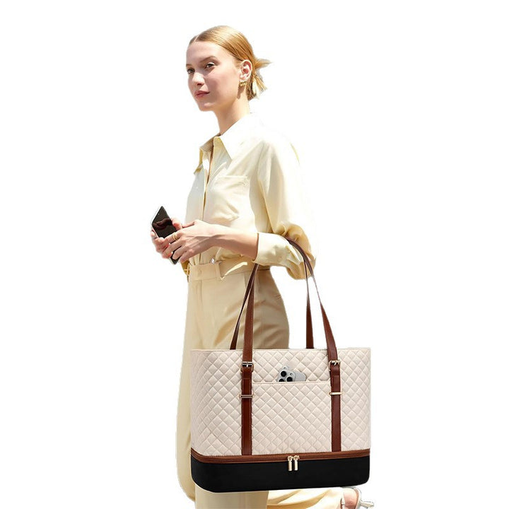 Insulated picnic tote bag with multi-layer inner compartment Bowlift