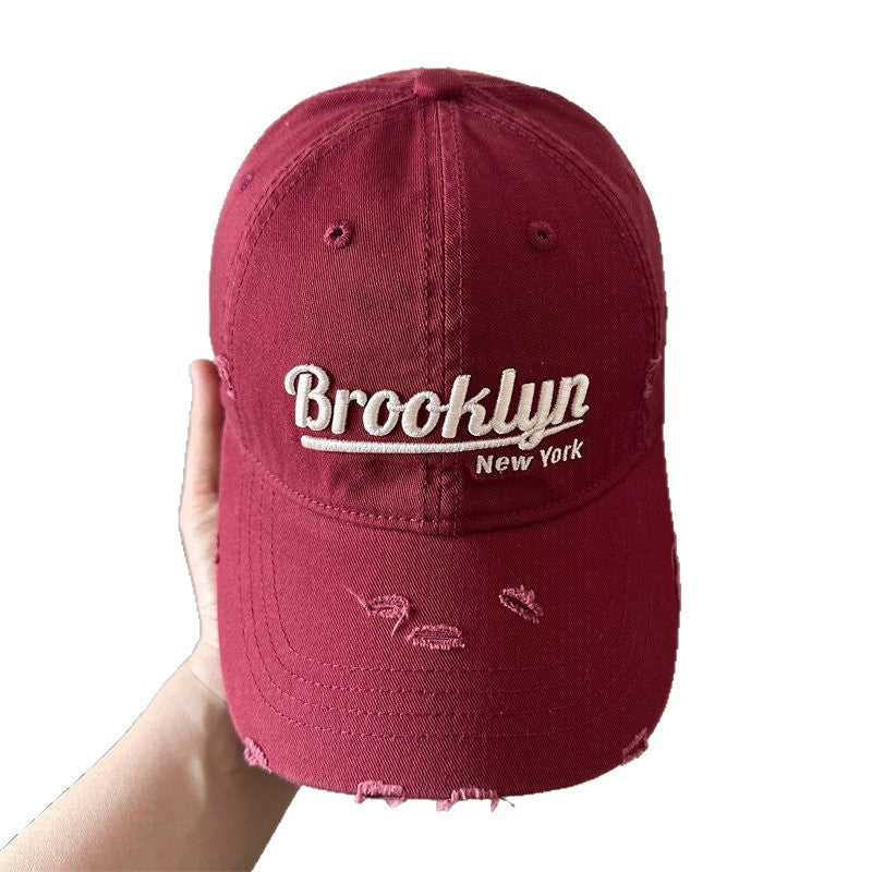 Men's Distressed Brooklyn Baseball Cap Bowlift