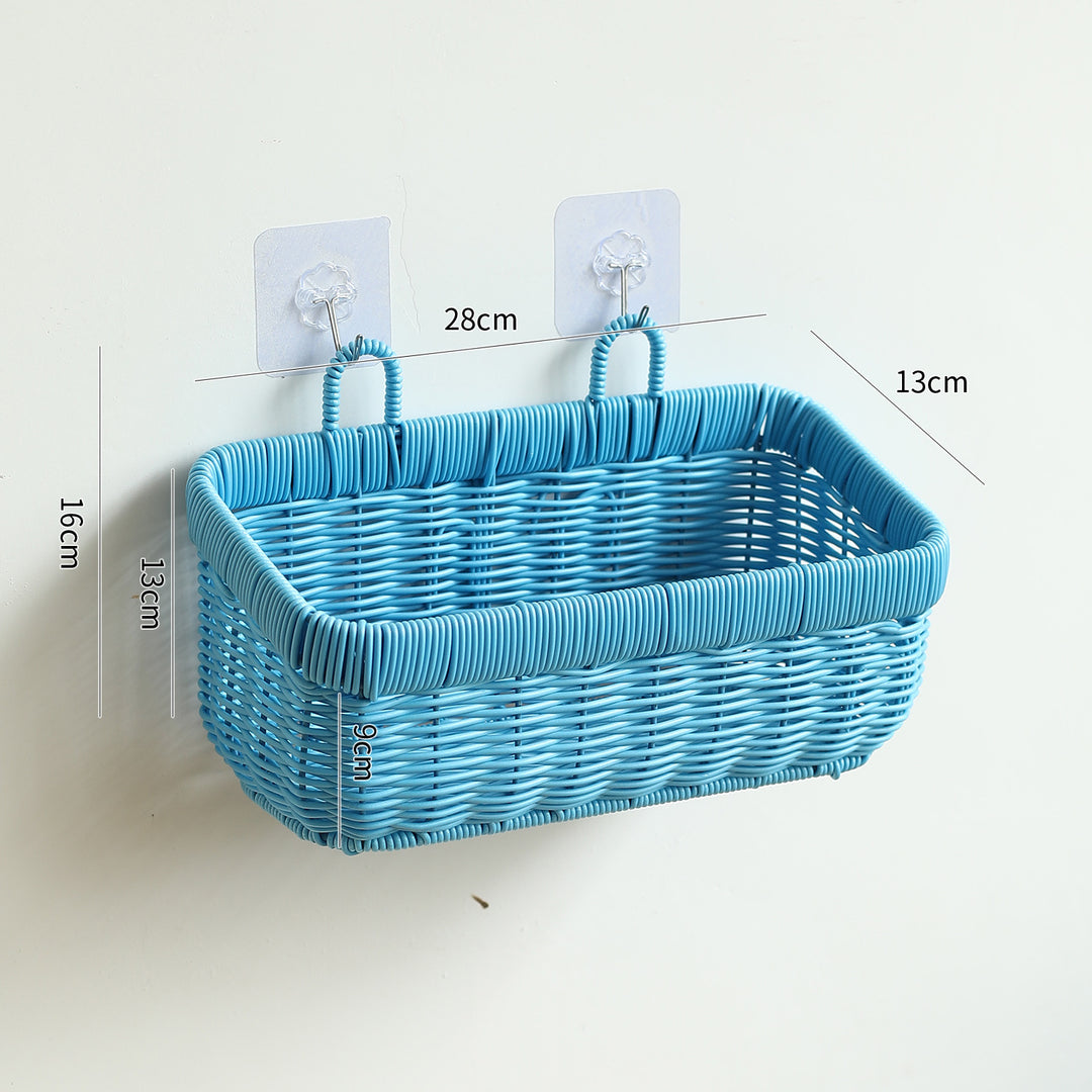 Handwoven Multi-Compartment Storage Basket Bowlift