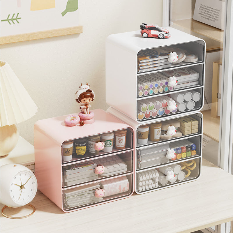 Modern Multi-Drawer Desktop Storage Organizer Bowlift