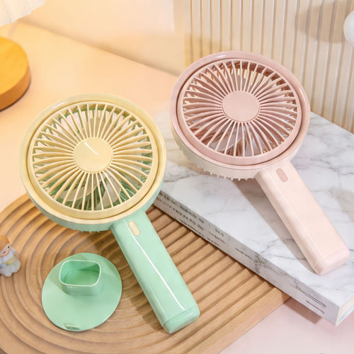 Women's Portable Table Fan with Integrated USB Charging Function Bowlift