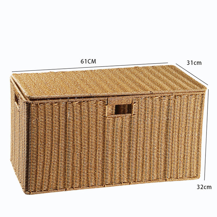 Crafted Wicker Storage Chest Bowlift