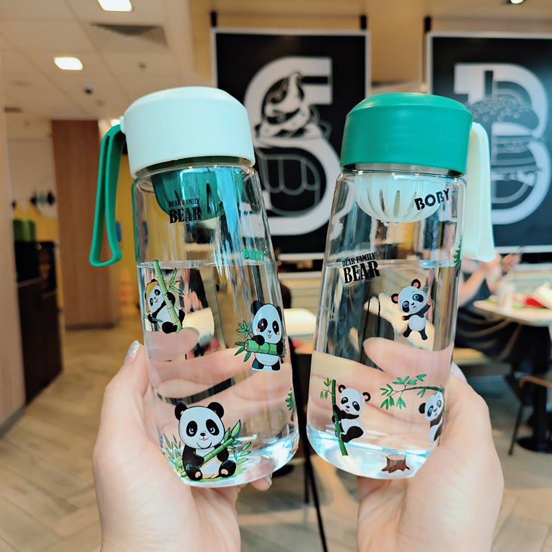 Ladies Playful Water Bottle with Cheerful Panda Design Bowlift