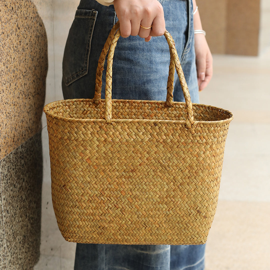 Handwoven Eco-Friendly Market Tote Bowlift