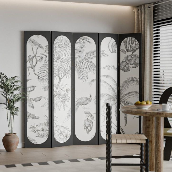 Artistic Floral Room Divider Bowlift