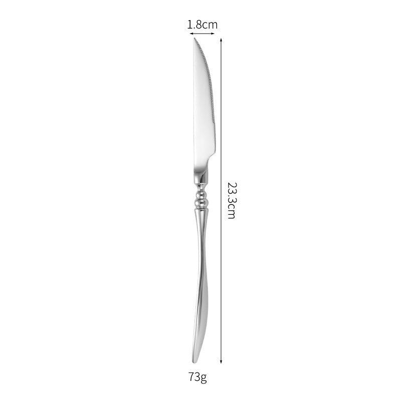 Elegant table knife with fine wave pattern Bowlift
