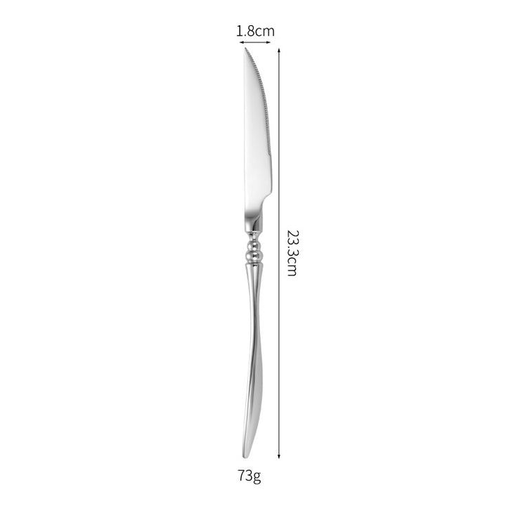 Elegant table knife with fine wave pattern Bowlift