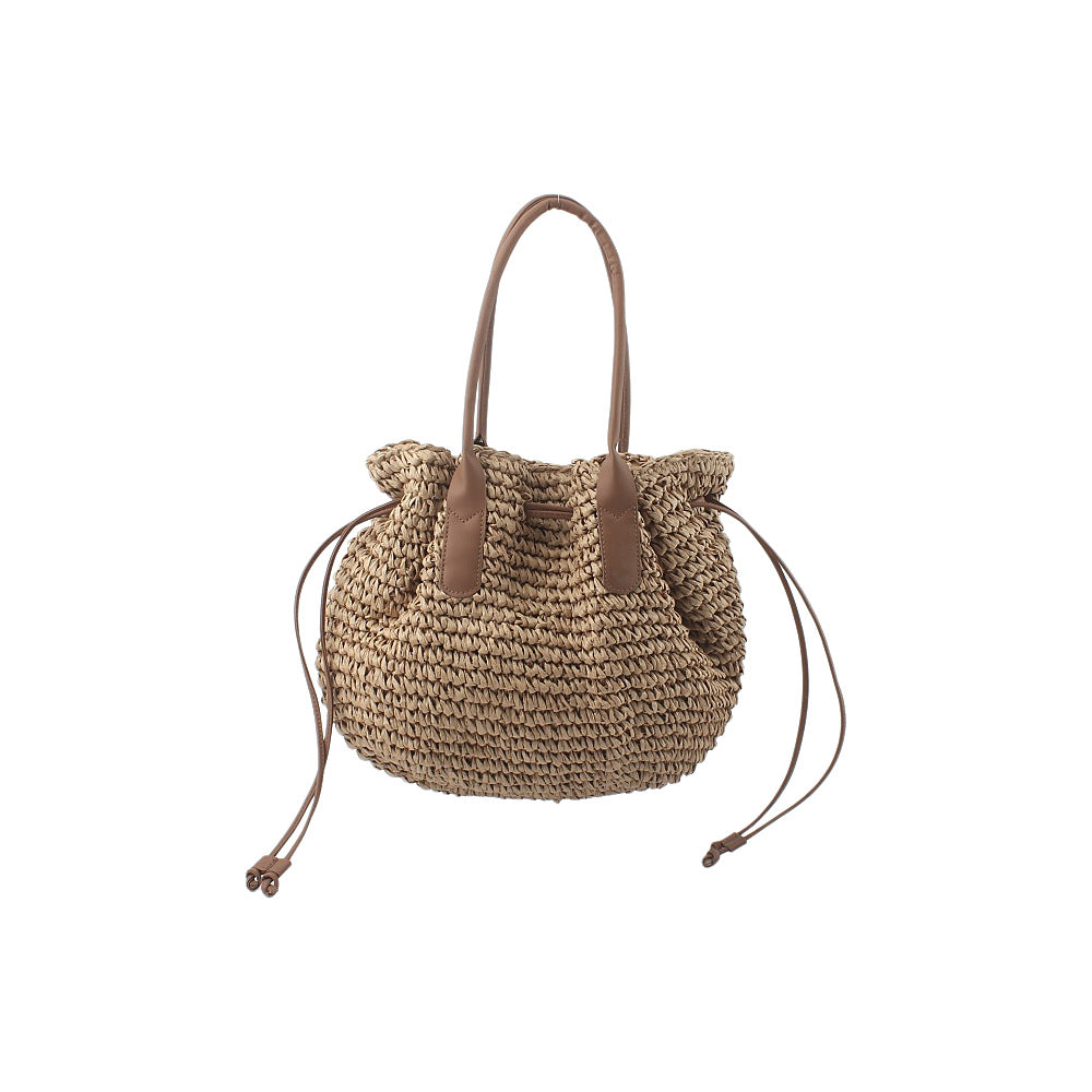 Trendy Backpack Bag Made of Woven Natural Material Bowlift