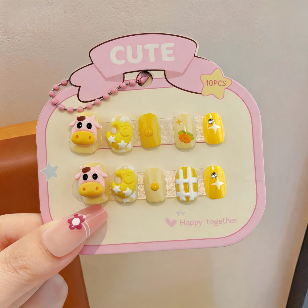 Colorful Nail Art Artificial Nails with Summery Designs Bowlift