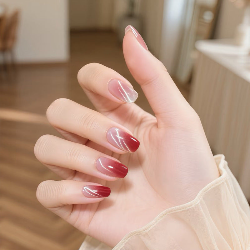 Elegant Gradual Ombre Press-On Nail Set Bowlift