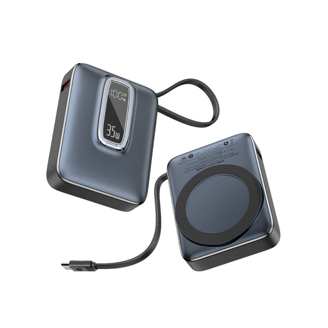 Portable Power Bank with Innovative Wireless Charging Function and Digital Charging Indicator Bowlift