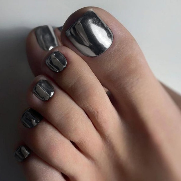 Premium Metallic Toe Nail Set Bowlift