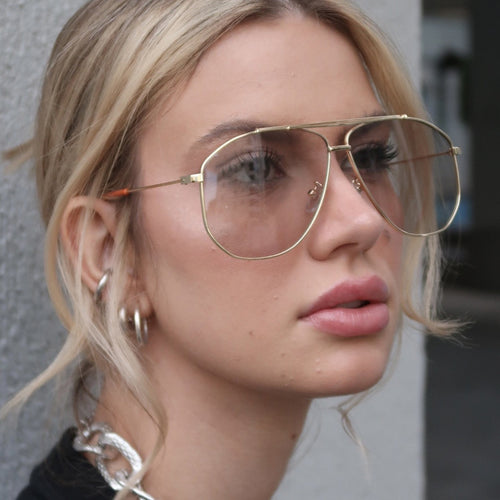 Women's Oversize Sunglasses with Modern Design and High Degree of UV Protection Bowlift