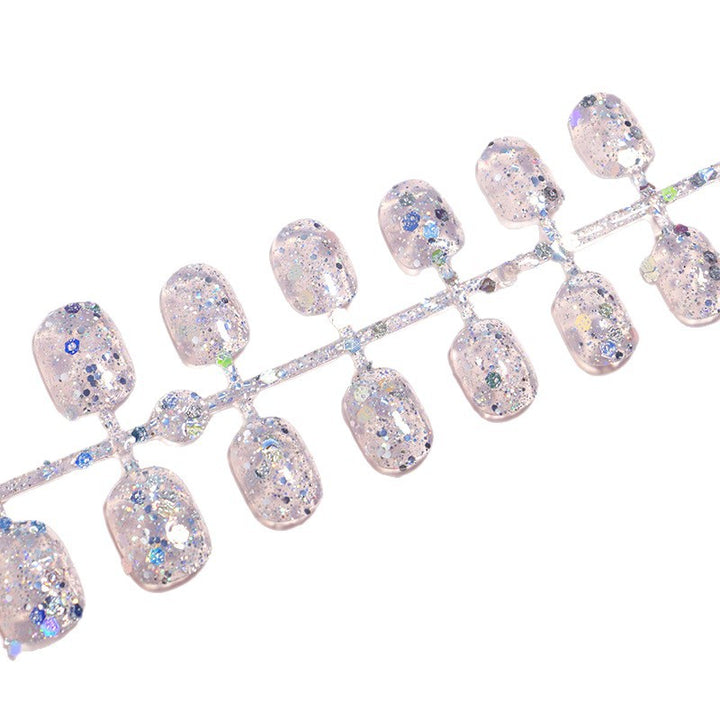 Glittery Press-On Nails Bowlift