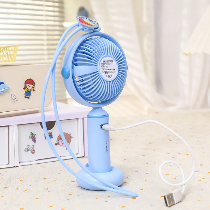 Women Portable Hand Fan with Flexible Neck and Cute Design Bowlift