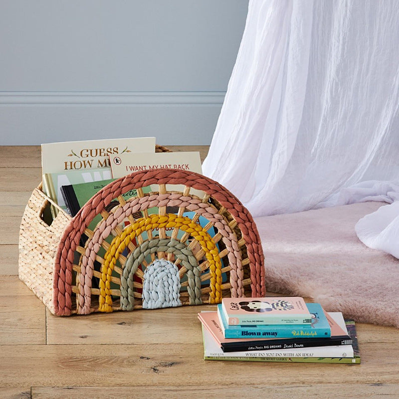 Playful storage basket in rainbow design Bowlift