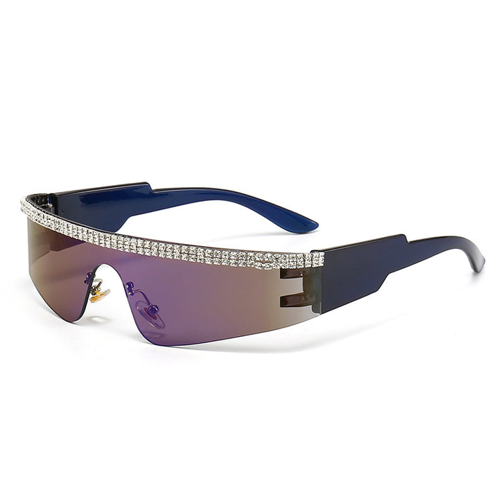 Women's Fashion Glamour Sunglasses with Rhinestone-Embellished Frame Bowlift