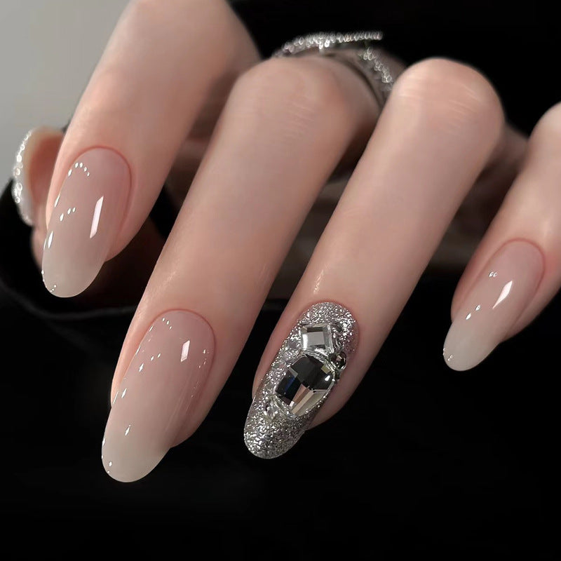 Premium Long Almond-Shaped Press-On Nails Bowlift