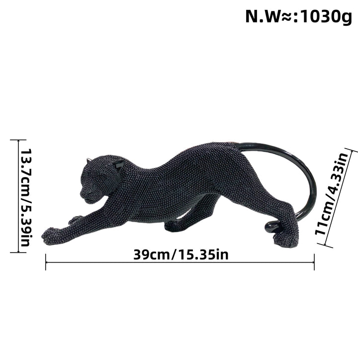 Elegant decorative figure of a panther Bowlift