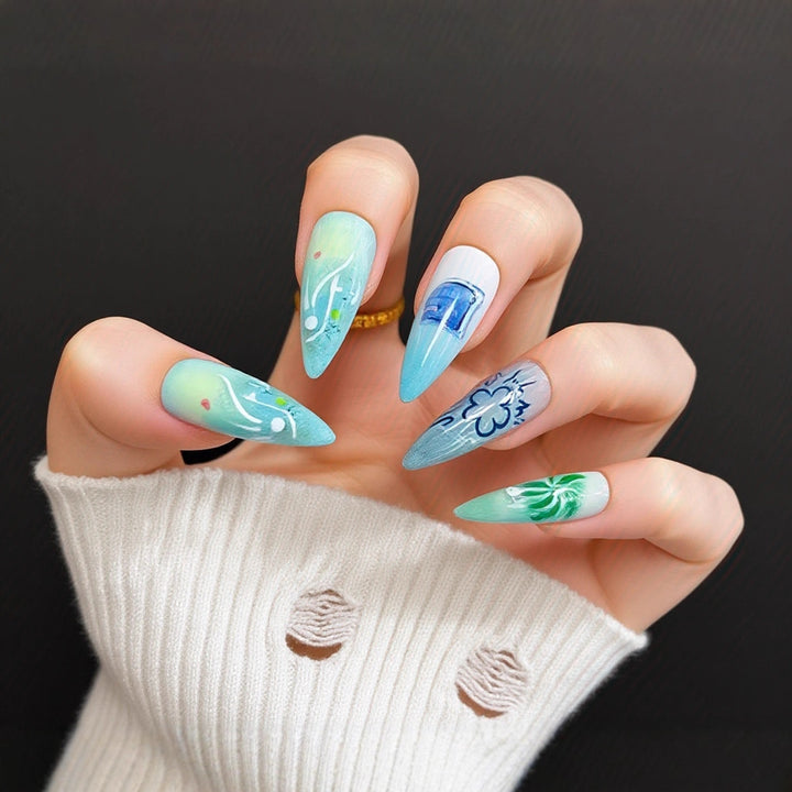 Artful Nail Extensions with Elegant Tips Bowlift