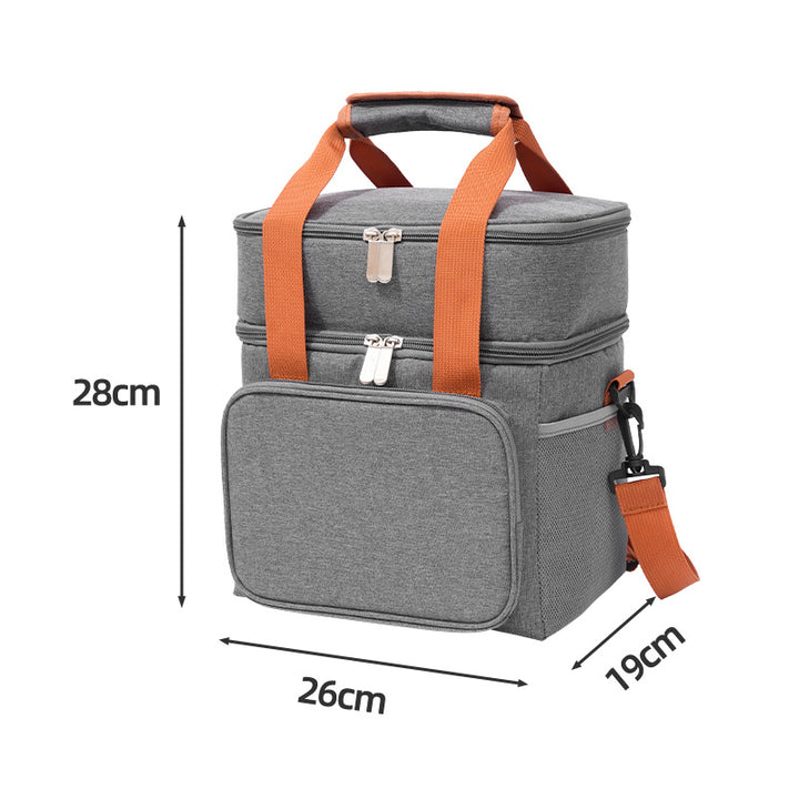 Insulated Dual-Layer Lunch Cooler Bowlift