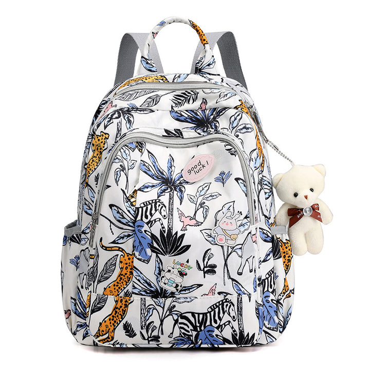 Fun Printed Multi-Compartment Backpack Bowlift