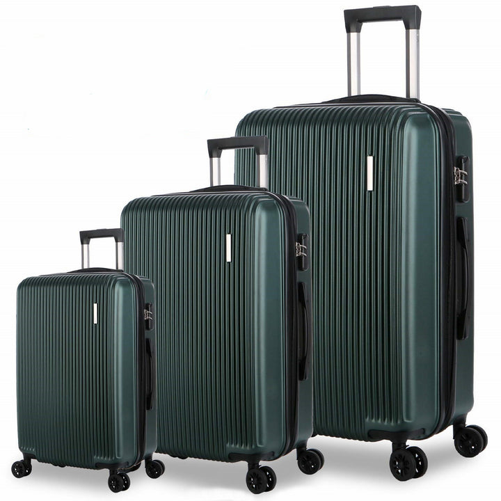 Unisex Three-Piece Expandable Hard Shell Luggage Set Bowlift