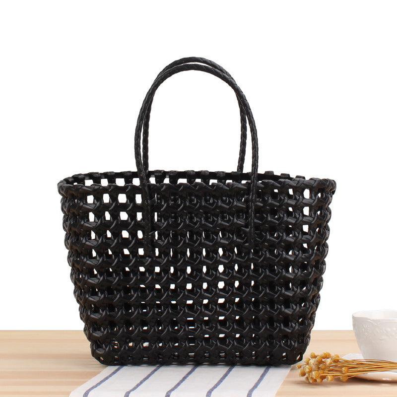 Flexible Tote Bag Made of Handcrafted Woven Material Bowlift