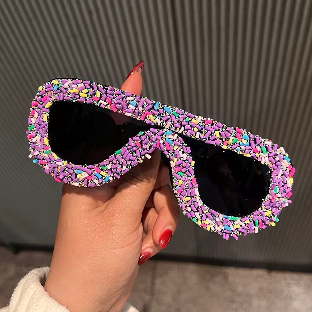 Women's trendy sunglasses with creative icing design Bowlift
