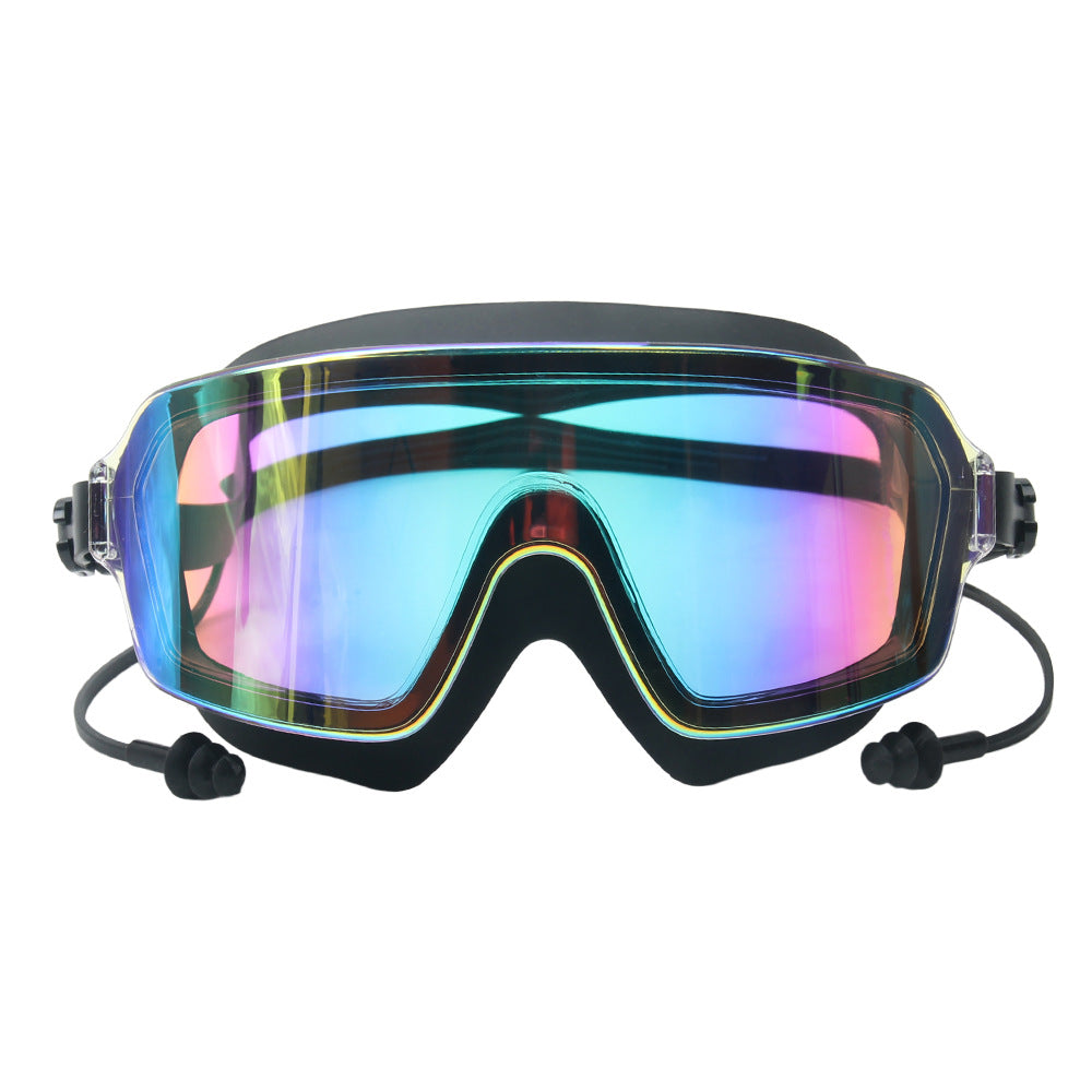 Diving mask with flexible silicone edge Bowlift