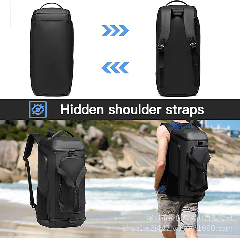 Multi-Compartment Travel Sports Duffel Bag Bowlift
