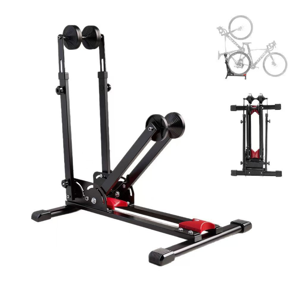 adjustable foldable wheel-on indoor bike trainer stand with adjustable roller resistance Bowlift