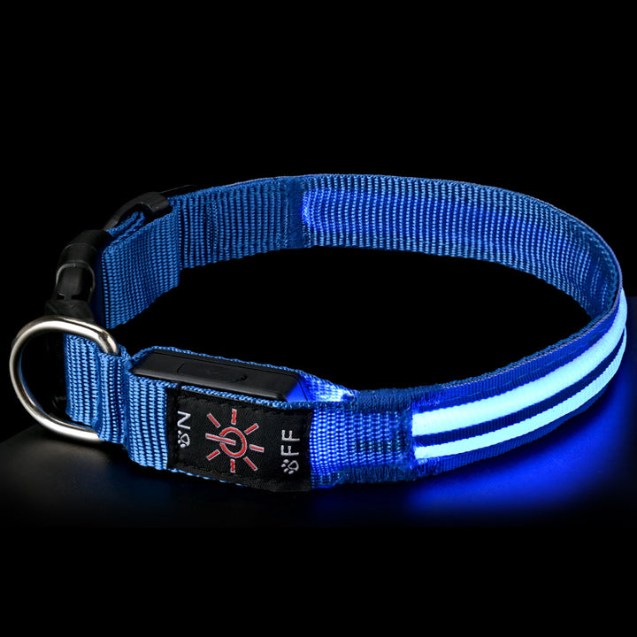 LED Rechargeable Reflective Dog Safety Collar Bowlift