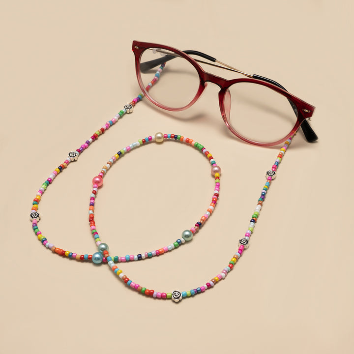 Beaded Eyewear Chain Bowlift