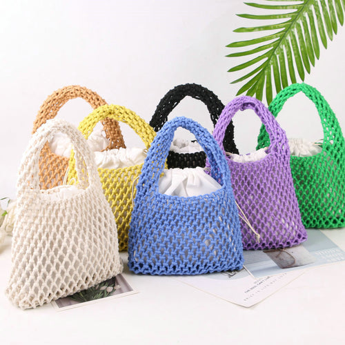 Hand-knotted tote bag made of natural cotton Bowlift