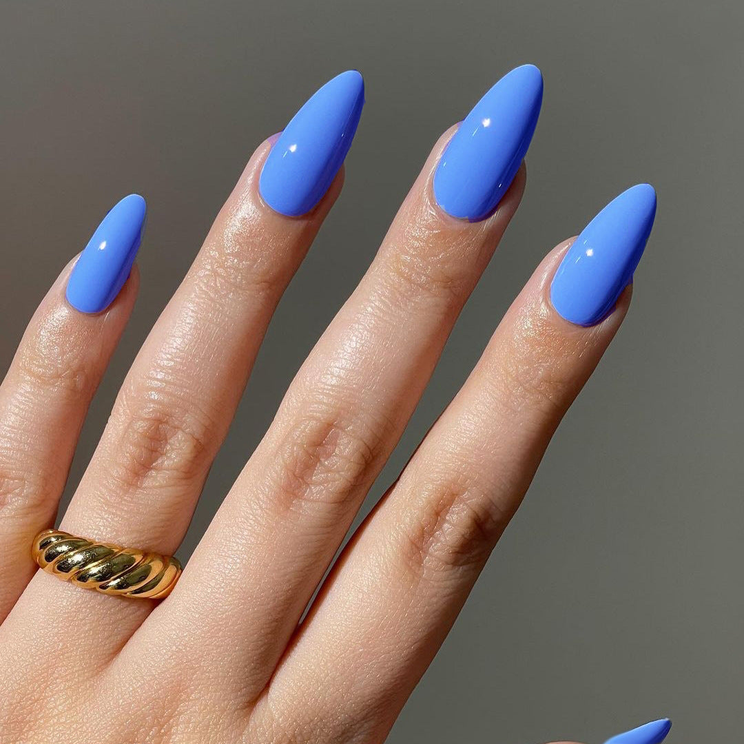 Premium Glossy Almond-Shaped Press-On Nails Bowlift