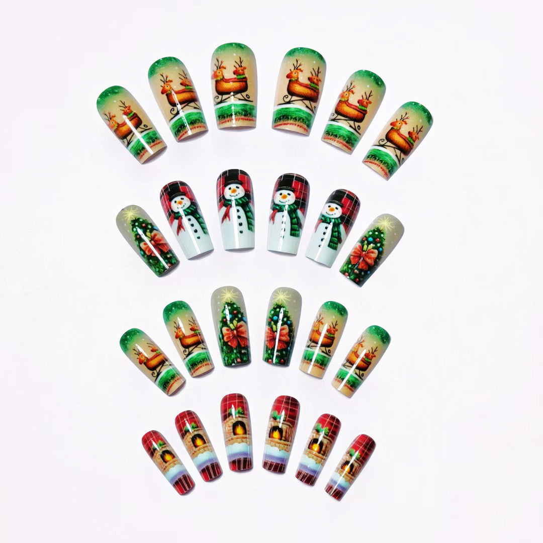 Creative Christmas Art Nails in Festive Design Bowlift