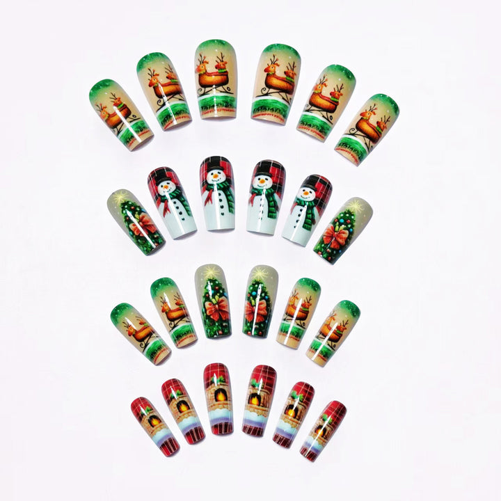 Holiday-Themed Nail Art Design Bowlift
